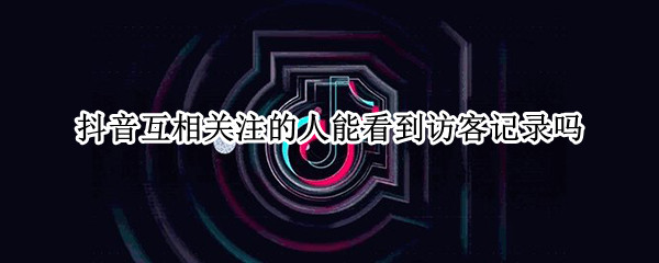 抖音互相关注的人能看到访客记录吗（抖音互相关注的人能看到访客记录吗安全吗）