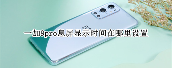 一加9pro息屏显示时间在哪里设置 一加9pro息屏显示时间在哪里设置的