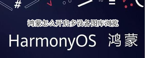 鸿蒙怎么开启多设备图库浏览 鸿蒙系统怎么设置图库