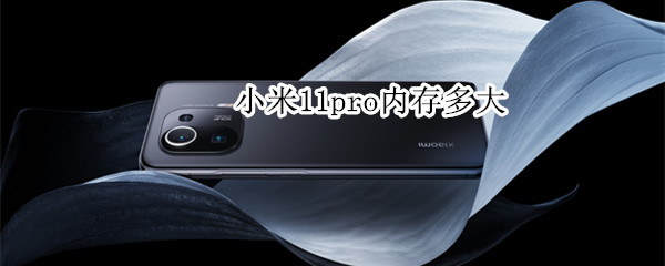 小米11pro内存多大 小米11pro8g内存够用吗