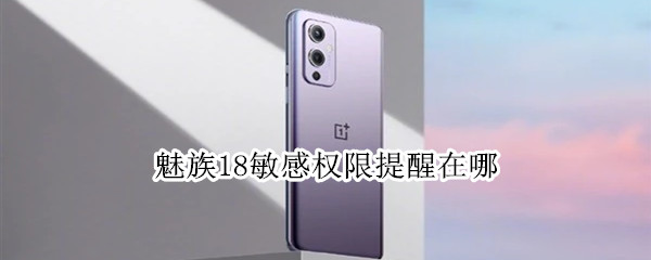 魅族18敏感权限提醒在哪 魅族18在哪里设置应用权限