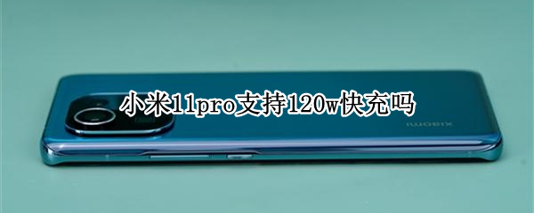 小米11pro支持120w快充吗（小米11pro能用120w充电器吗）