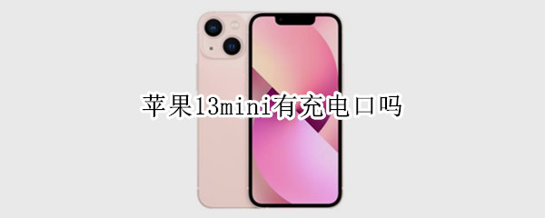 苹果13mini有充电口吗 苹果13mini有没有充电器