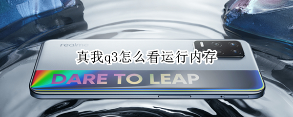 真我q3怎么看运行内存 真我q3pro怎么看运行内存