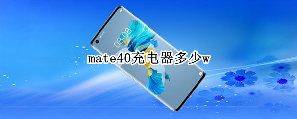 mate40充电器多少w（mate40充电器多少安）
