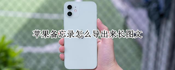 苹果备忘录怎么导出来长图文（苹果备忘录怎么导出来长图文没有页面）