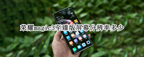 荣耀magic3至臻版屏幕分辨率多少（荣耀Magic3屏幕分辨率）
