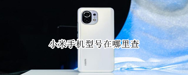 小米手机型号在哪里查（小米手机查型号在哪个里面查）
