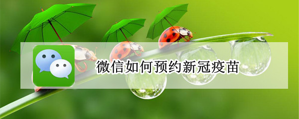 微信如何预约新冠疫苗（微信如何预约新冠疫苗接种）