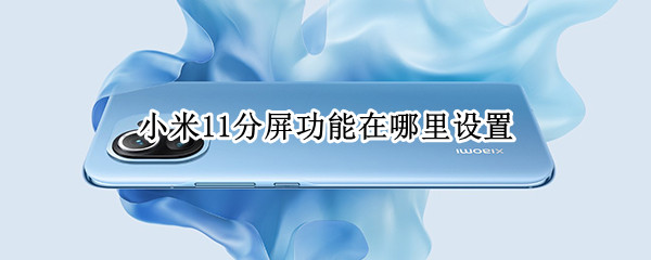 小米11分屏功能在哪里设置 小米11怎么分屏一半一半