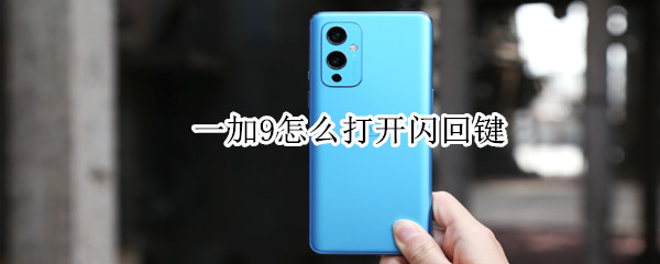 一加9怎么打开闪回键（一加9怎么打开闪回键设置）