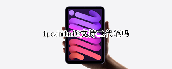 ipadmini6支持二代笔吗（ipad mini6可以用第一代笔吗）
