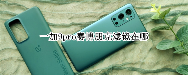 一加9pro赛博朋克滤镜在哪（一加8t普通版赛博朋克滤镜）