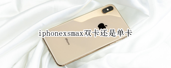 iphonexsmax双卡还是单卡（iphonexsmax双卡好还是单卡好）