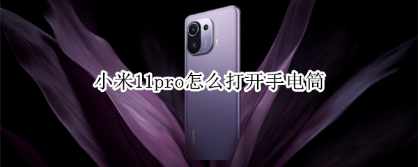 小米11pro怎么打开手电筒（小米11pro怎么打开手电筒快捷功能）