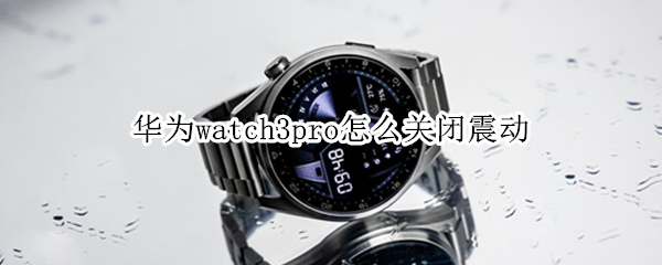 华为watch3pro怎么关闭震动（华为watch3不连接手机后震动）