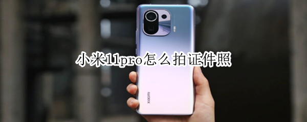 小米11pro怎么拍证件照 小米11pro怎么拍证件照片
