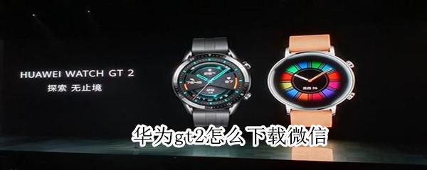 华为gt2怎么下载微信（华为gt2怎样下载微信）