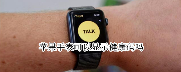 苹果手表可以显示健康码吗（能显示健康码的手表）