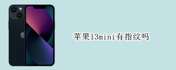 苹果13mini有指纹吗（iphone 13 mini 指纹）