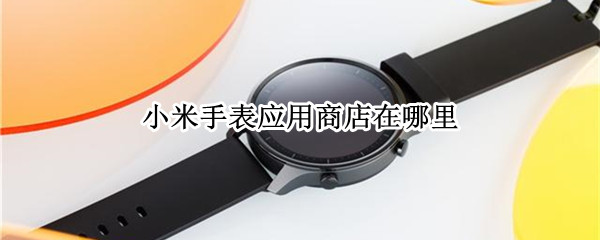 小米手表应用商店在哪里（小米手表的应用在哪）