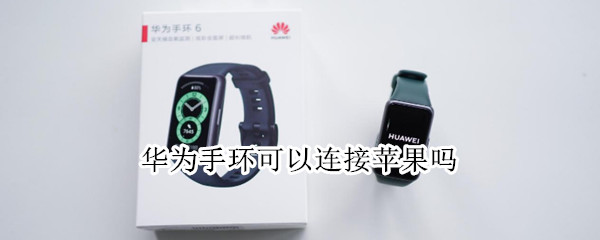 华为手环可以连接苹果吗（华为手环可以跟苹果连接吗）