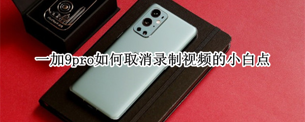 一加9pro如何取消录制视频的小白点 一加9pro如何取消录制视频的小白点功能