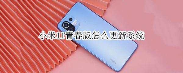 小米11青春版怎么更新系统 小米11青春版怎么更新系统教程