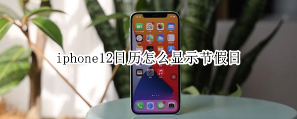 iphone12日历怎么显示节假日 iphone12日历怎么显示节假日节气