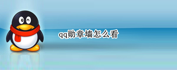 qq勋章墙怎么看 qq勋章墙怎么看不了