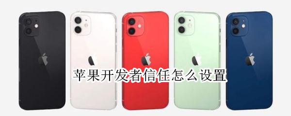 苹果开发者信任怎么设置（苹果开发者信任怎么设置在哪里设置）