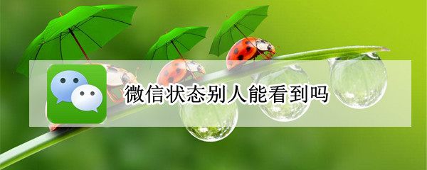 微信状态别人能看到吗 微信状态别人能看到吗怎么设置