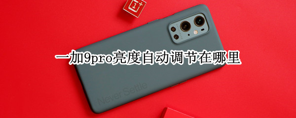 一加9pro亮度自动调节在哪里 一加9pro 亮度