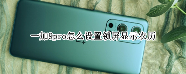 一加9pro怎么设置锁屏显示农历（一加9pro锁屏显示时间）