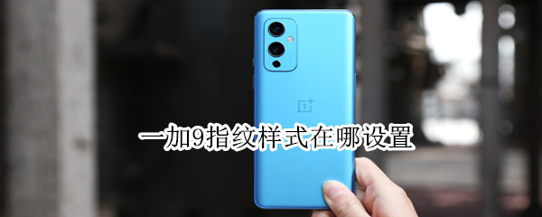 一加9指纹样式在哪设置（一加9指纹样式在哪设置的）