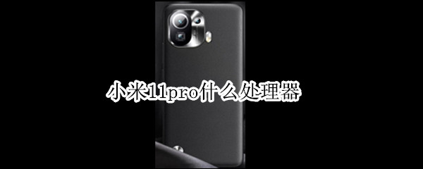 小米11pro什么处理器（小米11pro处理器在哪里看）