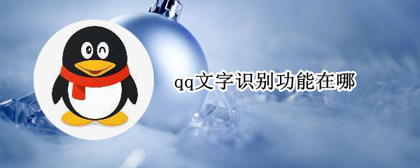 qq文字识别功能在哪（qq文字识别功能在哪里打开）
