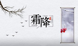 霜降节气习俗介绍最新（霜降节气的风俗介绍）