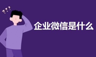 企业微信是干嘛的（企业微信是干嘛的安全吗）