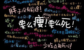 减肥语录励志的句子 减肥语录励志的句子一胖毁所有