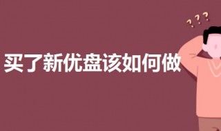买了新优盘该如何做（新买的优盘需要做什么操作呢）