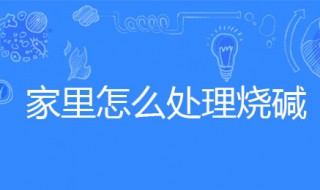 家里怎么处理烧碱（烧碱怎么搞卫生）