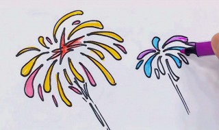 烟花简笔画（烟花简笔画 儿童）