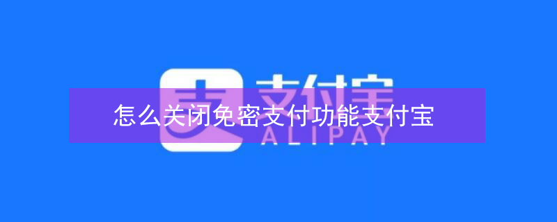 怎么关闭免密支付功能支付宝（怎么关闭免密支付功能支付宝苹果手机）