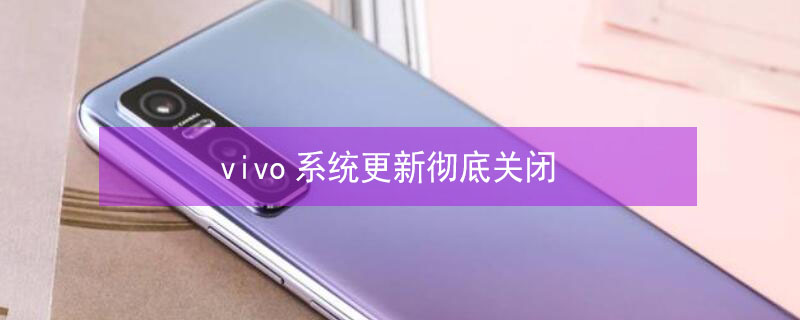 vivo系统更新彻底关闭 vivo系统更新彻底关闭怎么打开