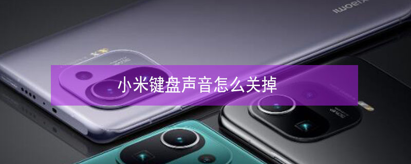 小米键盘声音怎么关掉（苹果键盘声音怎么关掉）