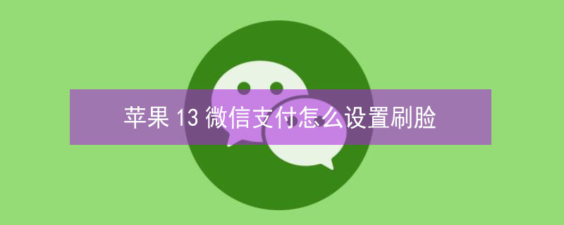 iPhone13微信支付怎么设置刷脸 苹果13进入微信支付怎么设置密码