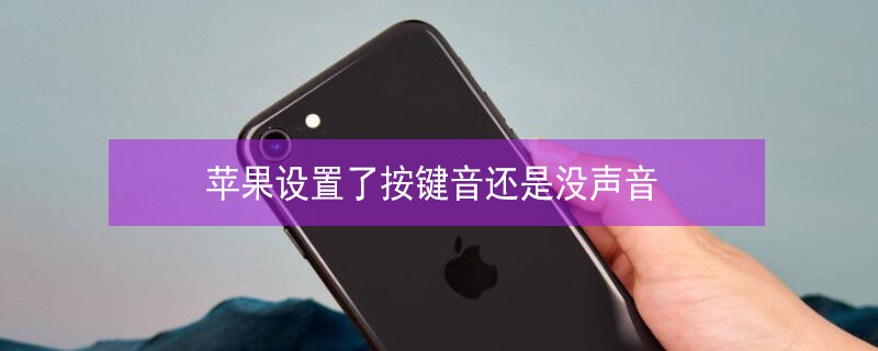iPhone设置了按键音还是没声音（iphone怎么没有按键声音）