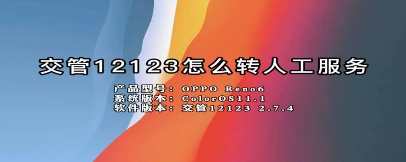 交管12123怎么转人工服务（交管12123怎么转人工服务有用吗）