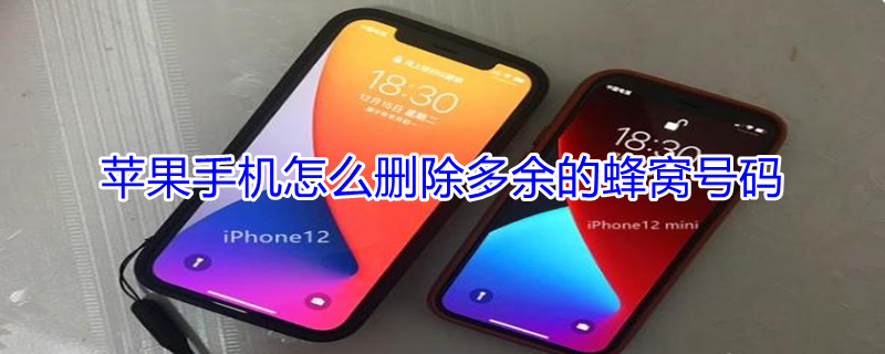iPhone手机怎么删除多余的蜂窝号码（iphone手机怎么删除多余的蜂窝号码记录）